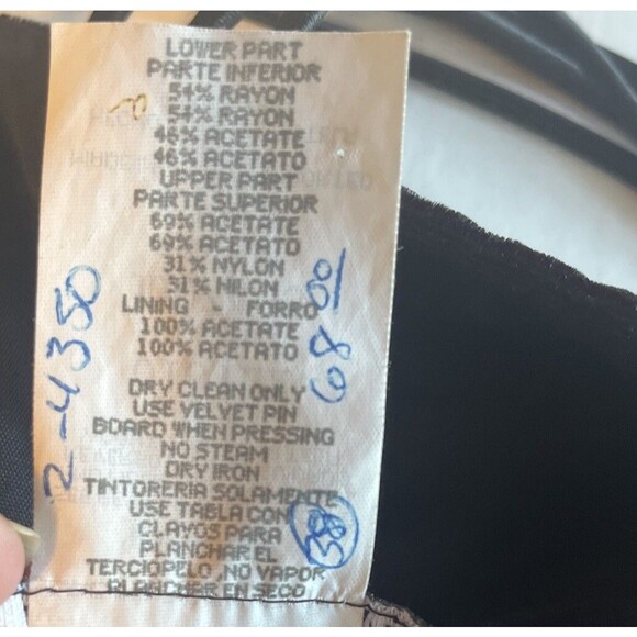 All That Jazz Dress Womens 11/12 Black Velvet Satin Maxi Formal Zip Y2K 90’s - Picture 6 of 9